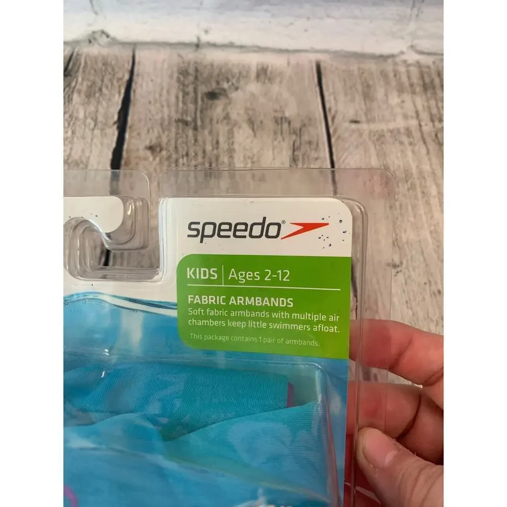 SPEEDO Kid’s Fabric Swim Armbands / Ages 2-12 Weight 33-110 Lbs
